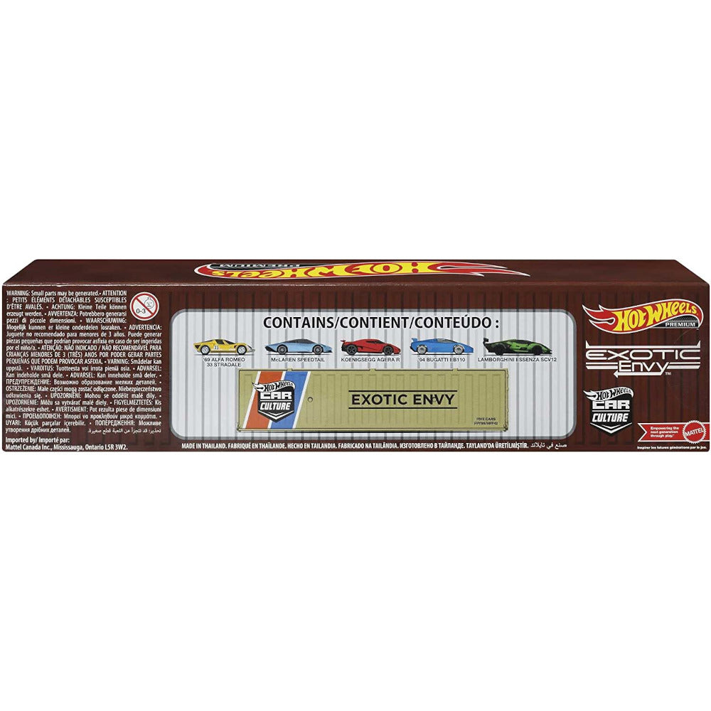 Hot Wheels Collectors 2022 Hot Wheels Premium Car Culture Mix 4: Exotic Envy Special Container Set