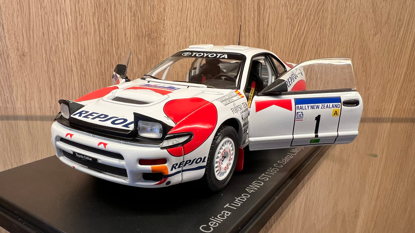 1/24 Die-Cast Hatchette Collection TOYOTA - CELICA GT4 TURBO 4WD ST185 TEAM CASTROL N 1 WINNER RALLY NEW ZEALAND 1992 CARLOS SAINZ - LUIS MOYA