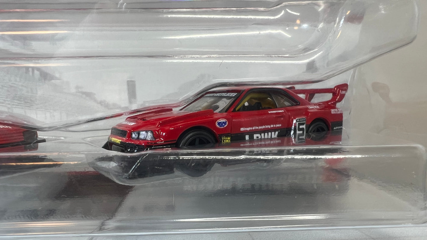 2023 Hot Wheels Car Culture Premium 2 Pack LB-ER34 Silhouette Nissan Skyline Pandem Subaru BRZ Dodge Complete Set of 6!