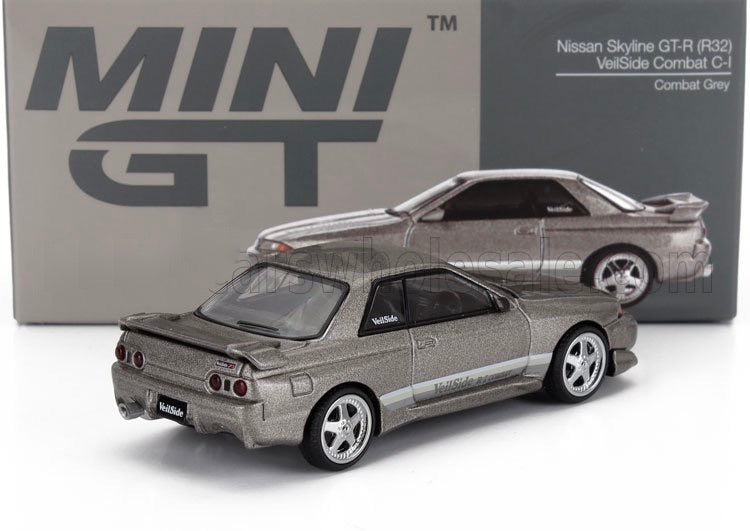 MINI GT 1/64 RESIN NISSAN - GT-R (R32) VEILSAID RHD 2011 - GREY LIMITED EDITION