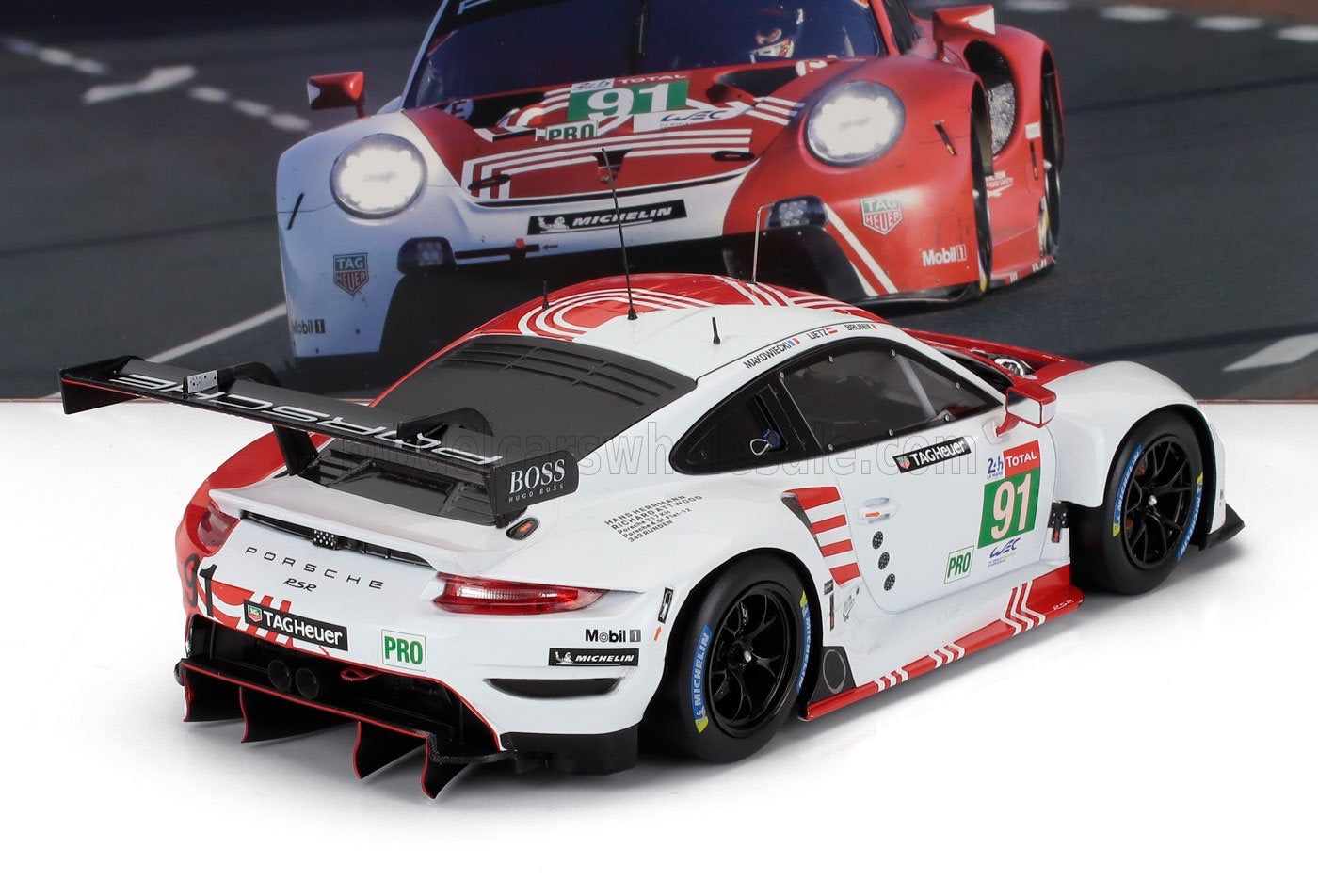 IXO-MODELS - 1/18 - PORSCHE - 911 991-2 RSR N 91 24h LE MANS 2020 GIANMARIA BRUNI - RICHARD LIETZ - FREDERIC MAKOWIECKI- PORSCHE 917 TRIBUTE DESIGN