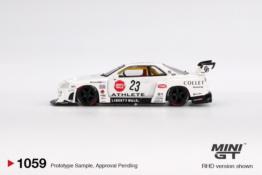 MINI GT 1/64 NISSAN - SKYLINE GT-R (R34) SUPER SILHOUETTE N 23 RACING ATHLETE COLLET RHD 2024