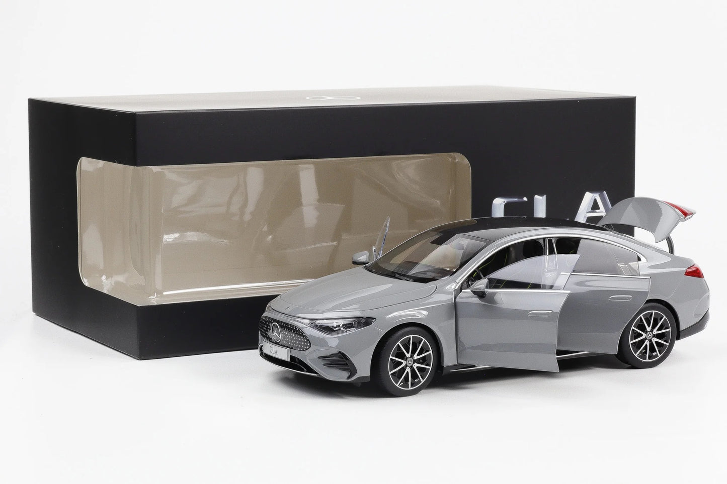 1/18 NZG MERCEDES BENZ - CLA-CLASS (C174) BEV 2025 - ALPINE GREY - DEALER EDITION (Copy)