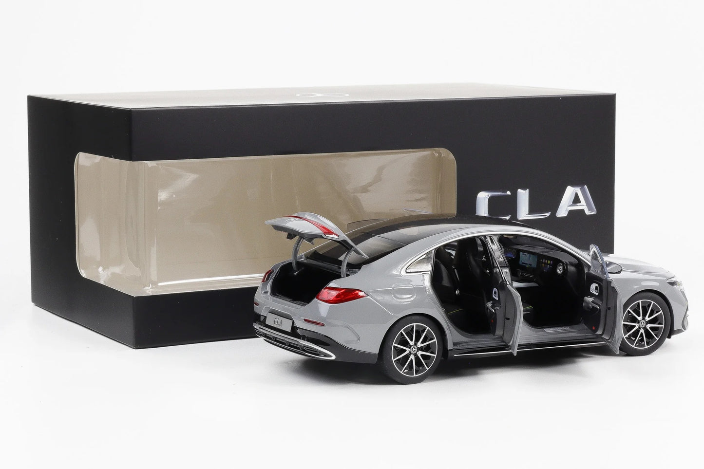 1/18 NZG MERCEDES BENZ - CLA-CLASS (C174) BEV 2025 - ALPINE GREY - DEALER EDITION (Copy)