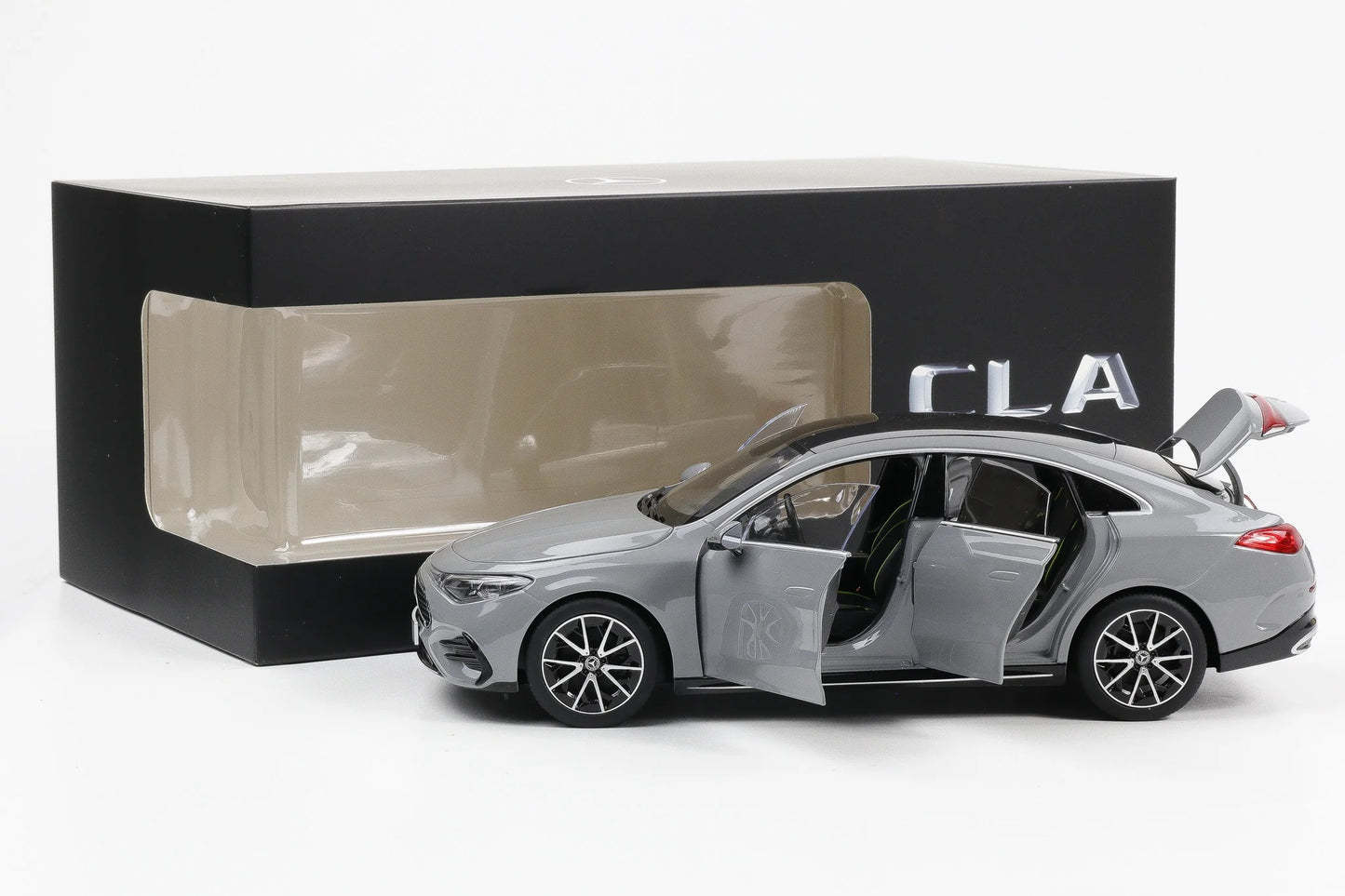 1/18 NZG MERCEDES BENZ - CLA-CLASS (C174) BEV 2025 - ALPINE GREY - DEALER EDITION (Copy)