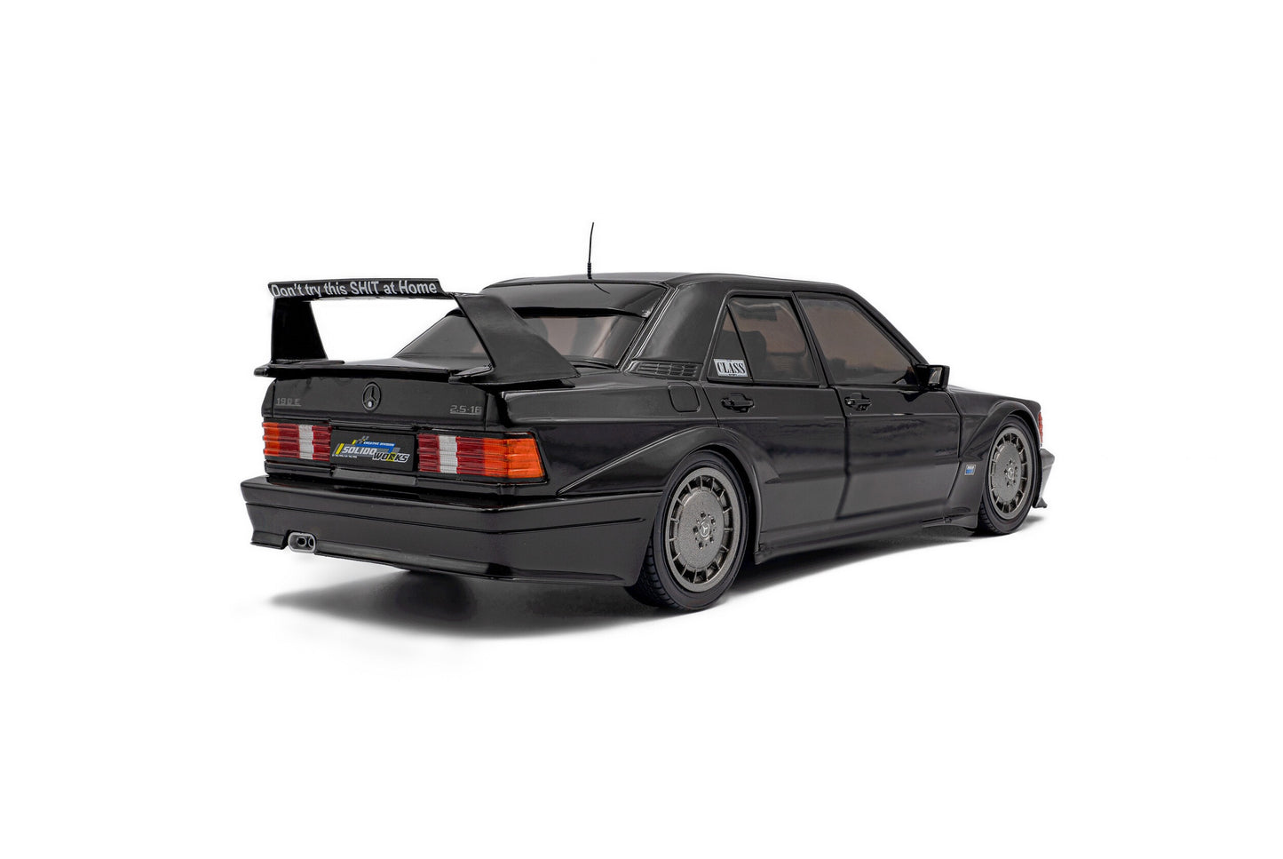 SOLIDO - 1/18 - MERCEDES BENZ - 190E 2.5-16 EVO2 (W201) 1990 - BLACK