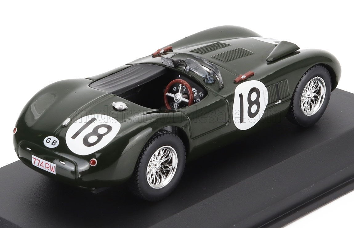1/43 Atlas IXO Edition JAGUAR - XK120 C-TYPE SPIDER 3.4L TEAM JAGUAR CARS LTD N 18 WINNER 24h LE MANS 1953 TONY ROLT - DUNCAN HAMILTON - GREEN