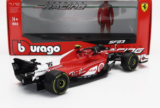 1/18 EXCLUSIVE DIE-CAST BURAGO - 1/18 - FERRARI - F1 SF-23 TEAM SCUDERIA FERRARI N 55 LAS VEGAS USA GP 2023 CARLOS SAINZ