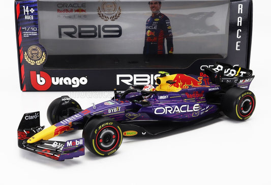 1/18 EXCLUSIVE DIE-CAST BURAGO - 1/18 - RED BULL - F1 RB19 TEAM ORACLE RED BULL RACING N 11 3rd LAS VEGAS USA GP 2023 SERGIO PEREZ