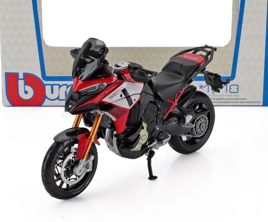 Maisto 1:18 DUCATI - MULTISTRADA V4 2022 - RED WHITE BLACK