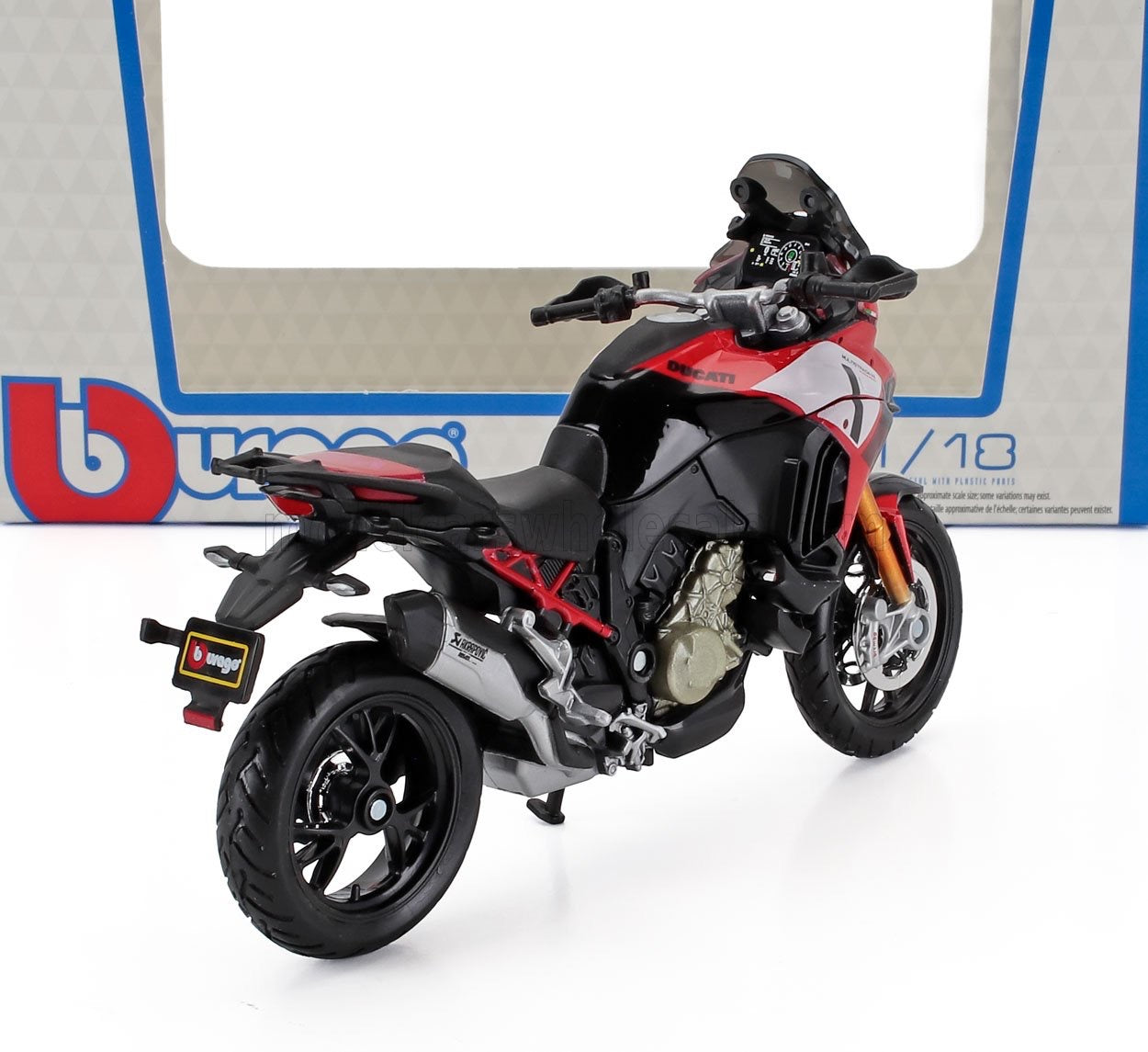 Maisto 1:18 DUCATI - MULTISTRADA V4 2022 - RED WHITE BLACK