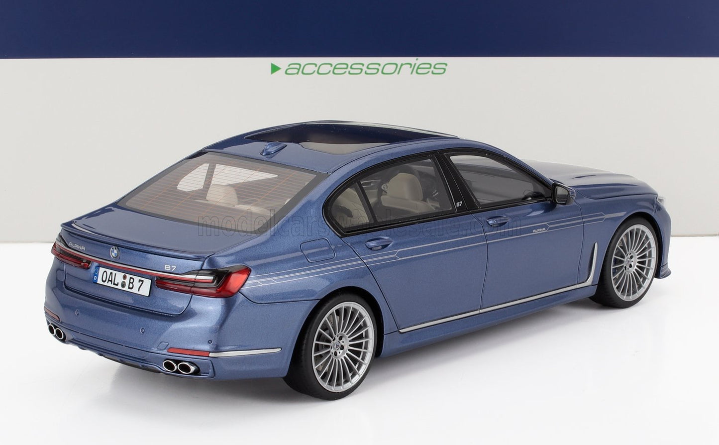 1/18 GT-SPIRIT BMW - 7-SERIES ALPINA B7 LCI (G12) 2023 - BLUE METALLIC LIMITED EDITION