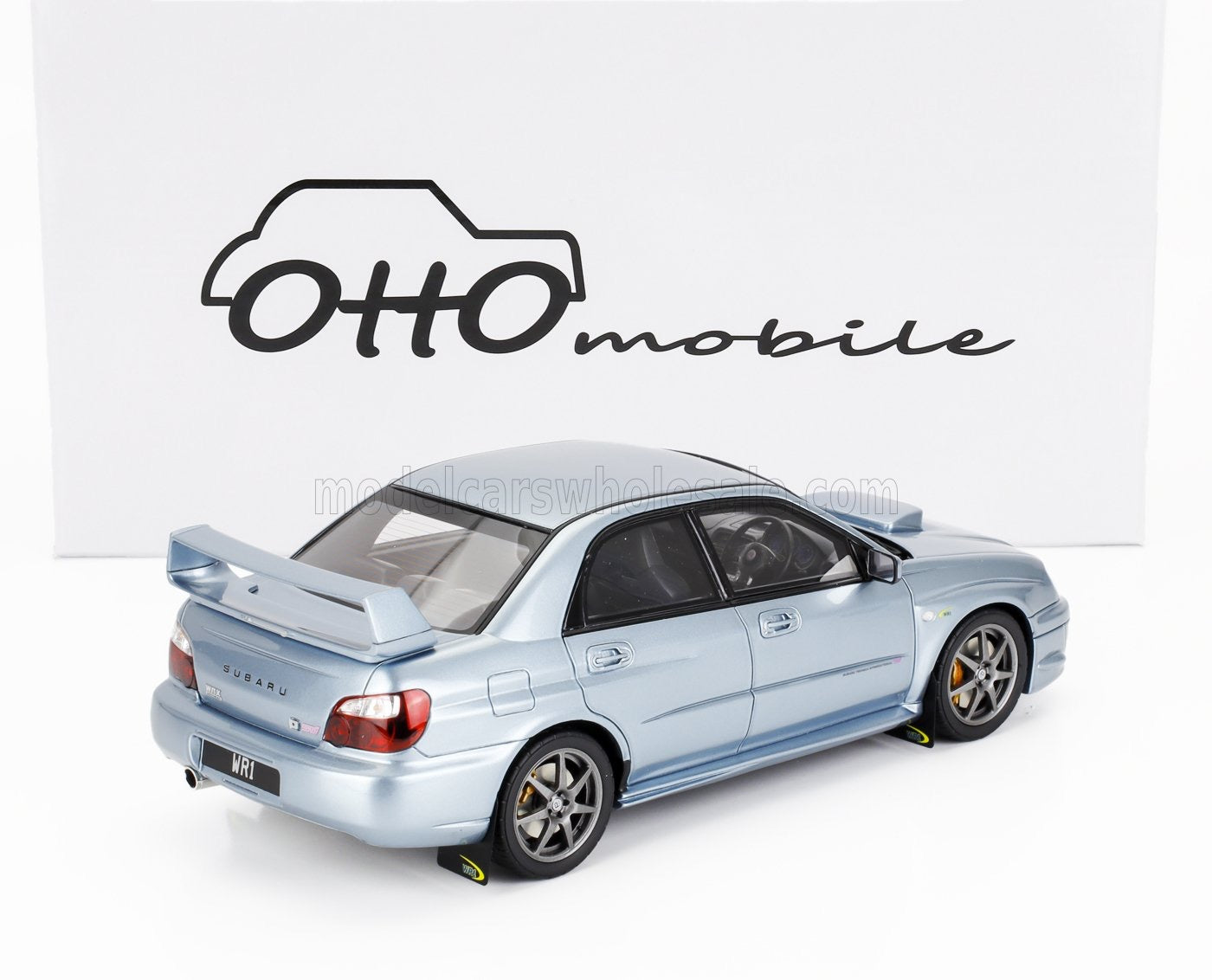 1/18 OTTO-MOBILE SUBARU - IMPREZA WRX STi WR1 PETER SOLBERG EDITION 2003 - ICE BLUE MET 1 OF 2000