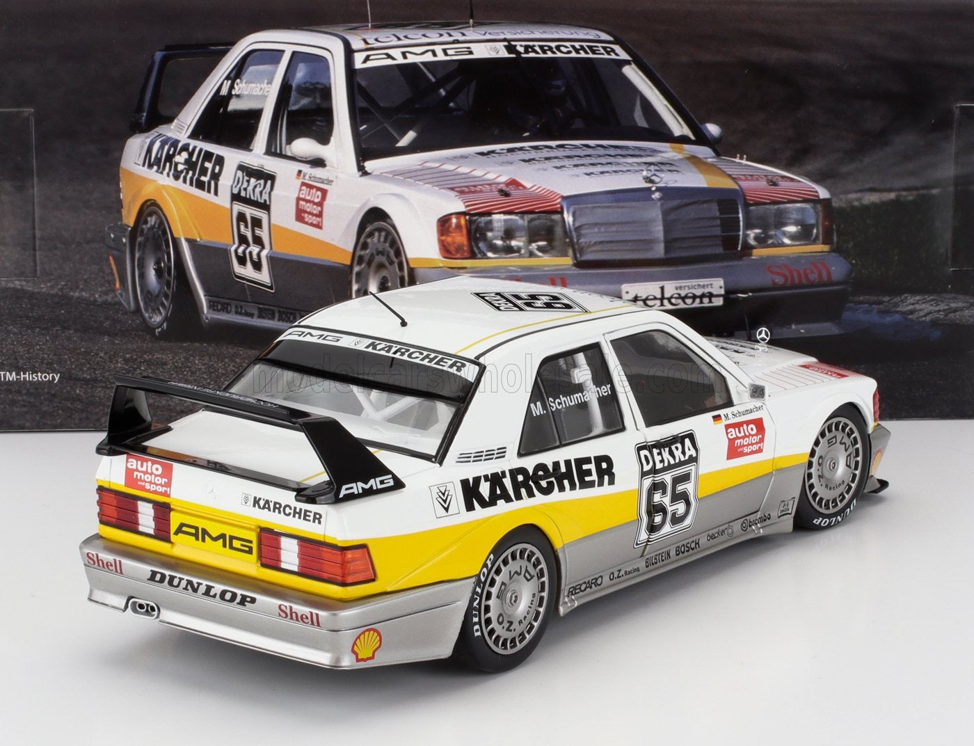 1/18 WERK83 MERCEDES BENZ - 190E EVO2 TEAM AMG N 65 DTM SEASON 1990 MICHAEL SCHUMACHER