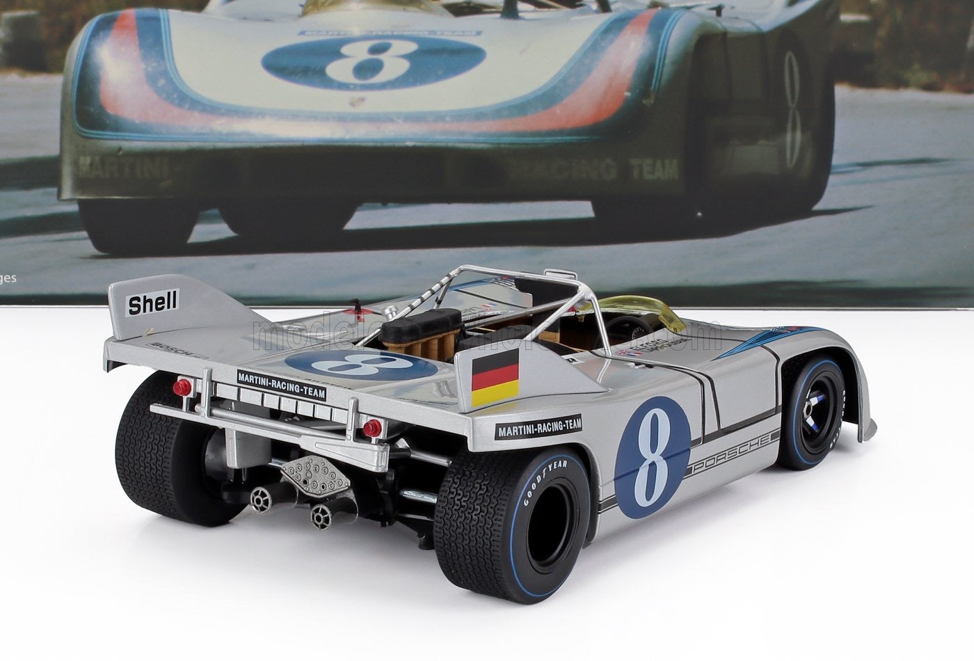 1/18 WERK83 PORSCHE - 908/03 SPIDER TEAM MARTINI RACING N 8 TARGA FLORIO 1971 VIC ELFORD - GERARD LARROUSSE