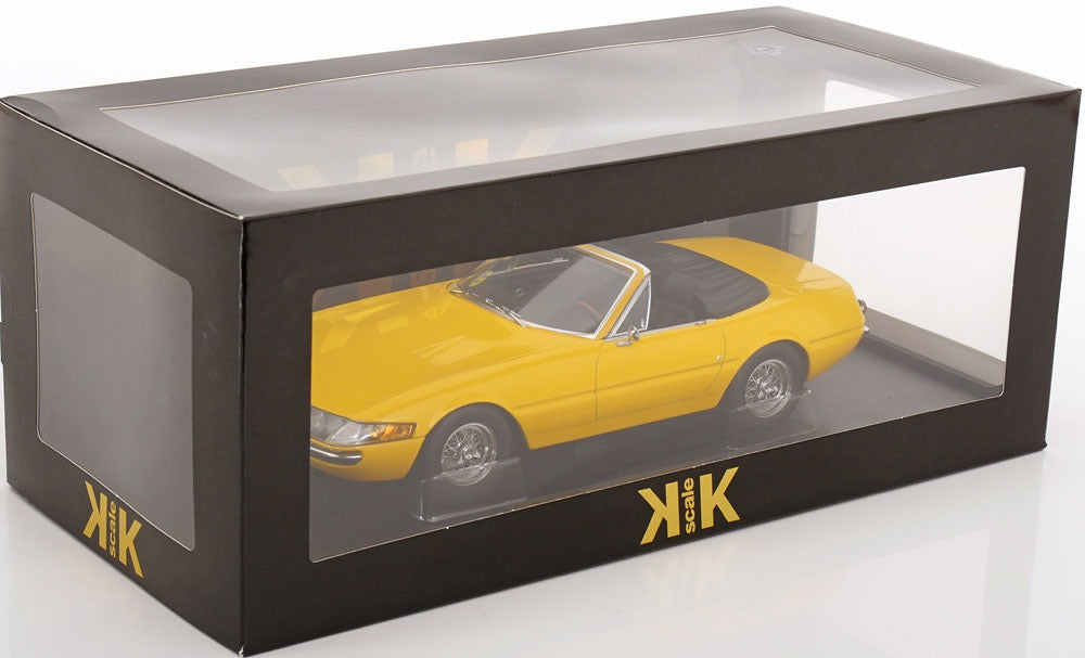 1/18 KK-SCALE FERRARI - 365 GTS DAYTONA SPIDER 1-SERIES OPEN 1969 - YELLOW