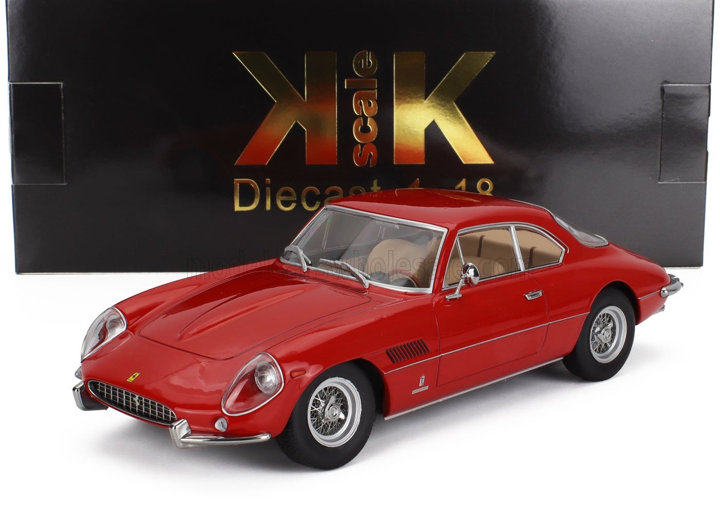 1/18 KK-SCALE FERRARI - FERRARI 400 SUPERAMERICA 1962 - RED