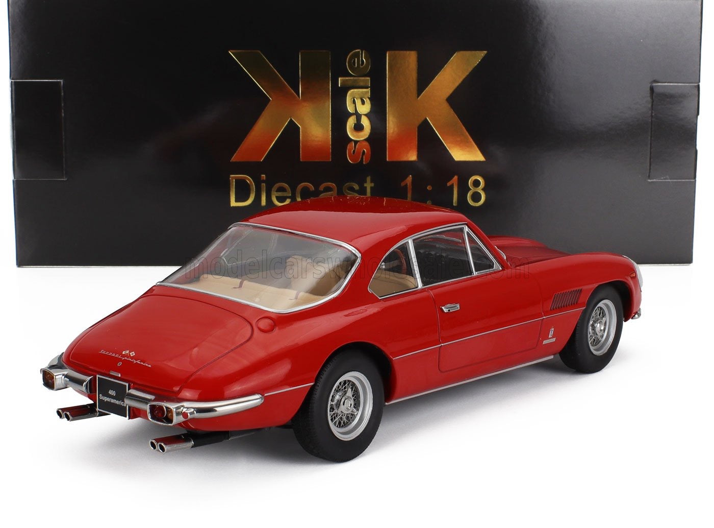 1/18 KK-SCALE FERRARI - FERRARI 400 SUPERAMERICA 1962 - RED