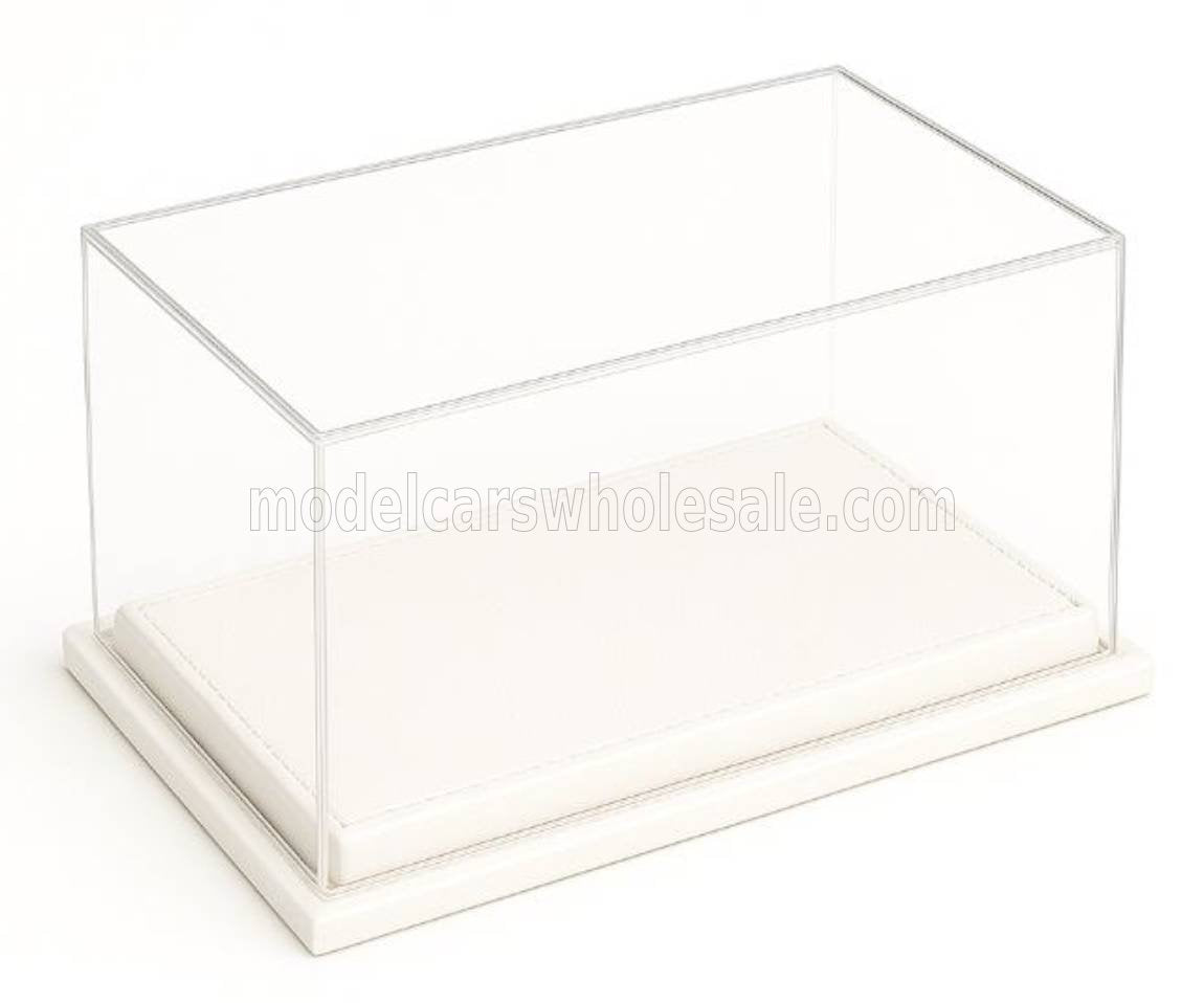1/2 ATLANTIC MINI HELMET DISPLAY BOX MOLHOUSE BASE IN LEATHER BASE WHITE - ONLY FOR CASCO HELMET - 24.0L X 16.0W X 18.0H cm (INTERIOR HEIGHT cm 16.0) (Copy)