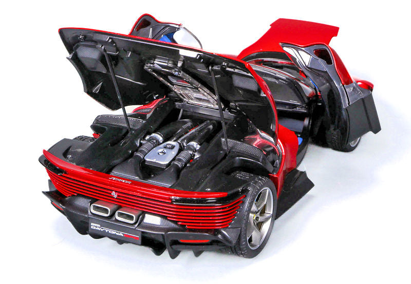 1/18 BURAGO SIGNATURE SERIES FERRARI - DAYTONA SP3 2022 - ROSSO MAGMA - FULL OPENINGS