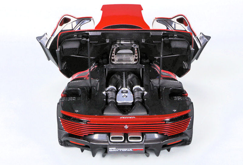 1/18 BURAGO SIGNATURE SERIES FERRARI - DAYTONA SP3 2022 - ROSSO MAGMA - FULL OPENINGS