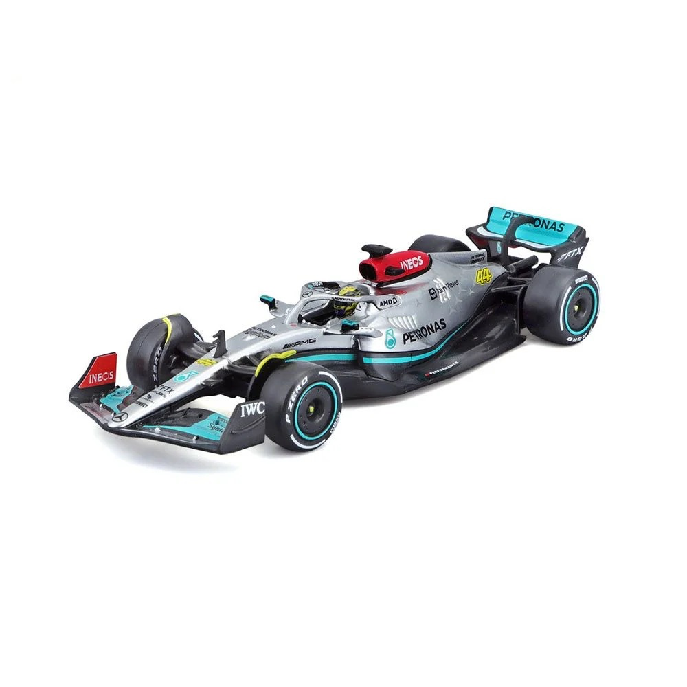 Burago 1/43 Signature Mercedes AMG F1 2022 W13 E w/ Driver #44 Lewis Hamilton