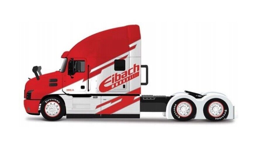 Maisto Design 1:64 Die-Cast Custom Rigs Mack Anthem Trucks Eibach Red White Opening Hood