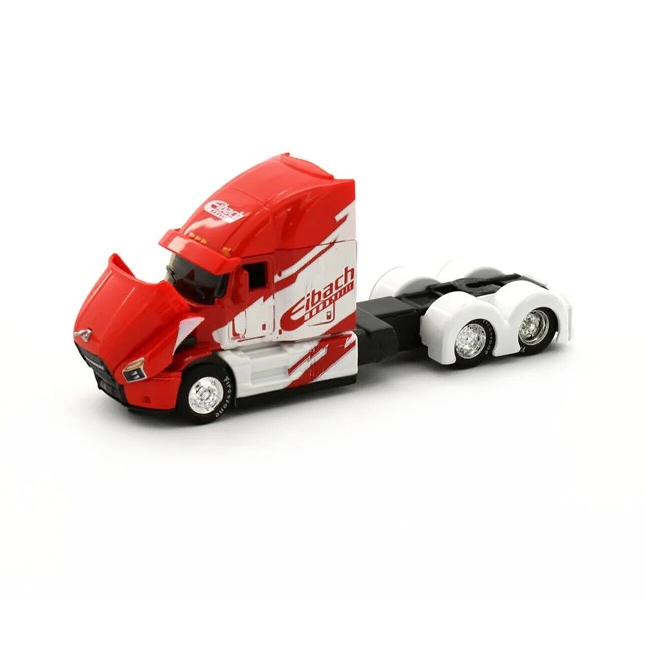 Maisto Design 1:64 Die-Cast Custom Rigs Mack Anthem Trucks Eibach Red White Opening Hood