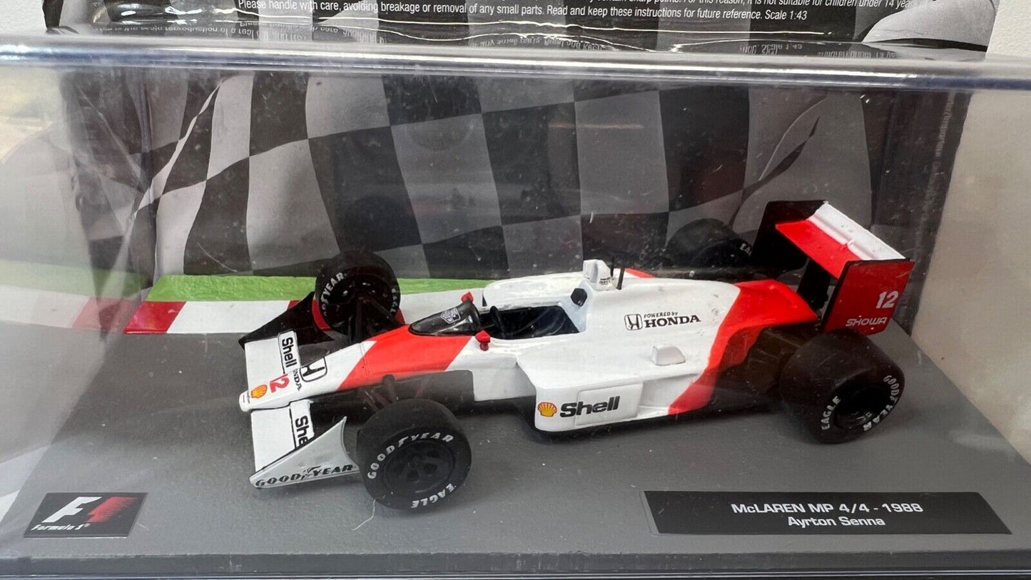 Atlas Collection 1/43 Die-Cast Ayrton Senna F1 Racing History Complete Set X7 McLaren Lotus Toleman
