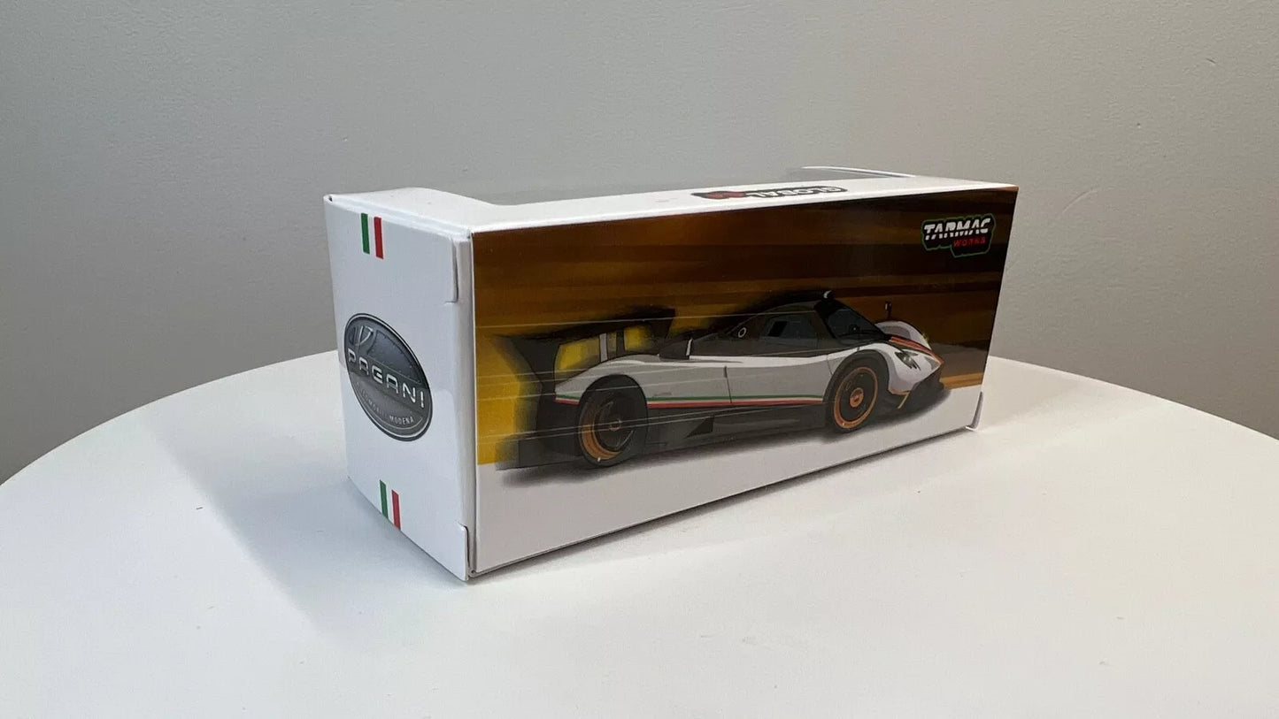 Tarmac Works 1:64 Pagani Zonda R Bianco Benny Pearl White Limited Production!