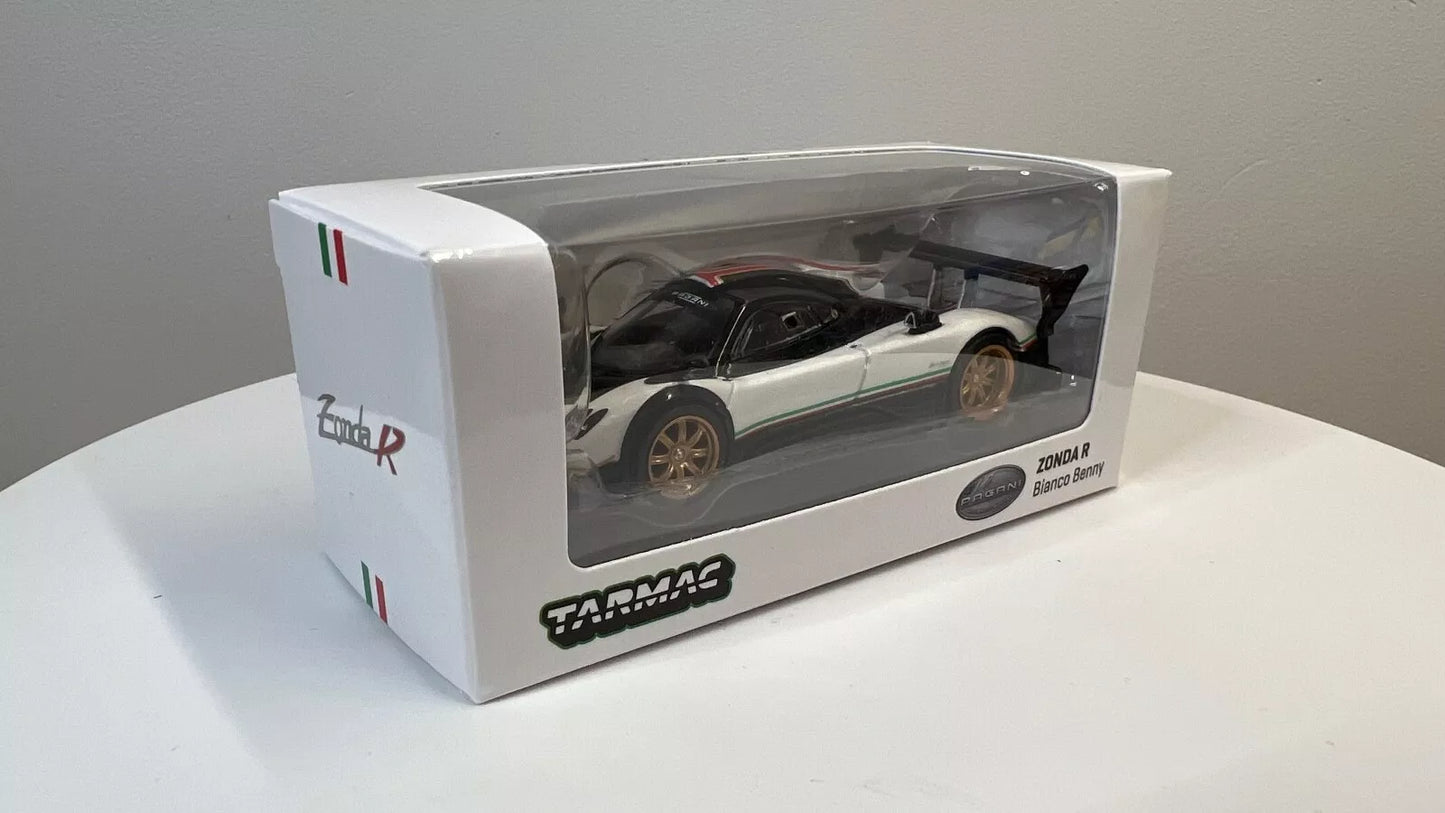 Tarmac Works 1:64 Pagani Zonda R Bianco Benny Pearl White Limited Production!