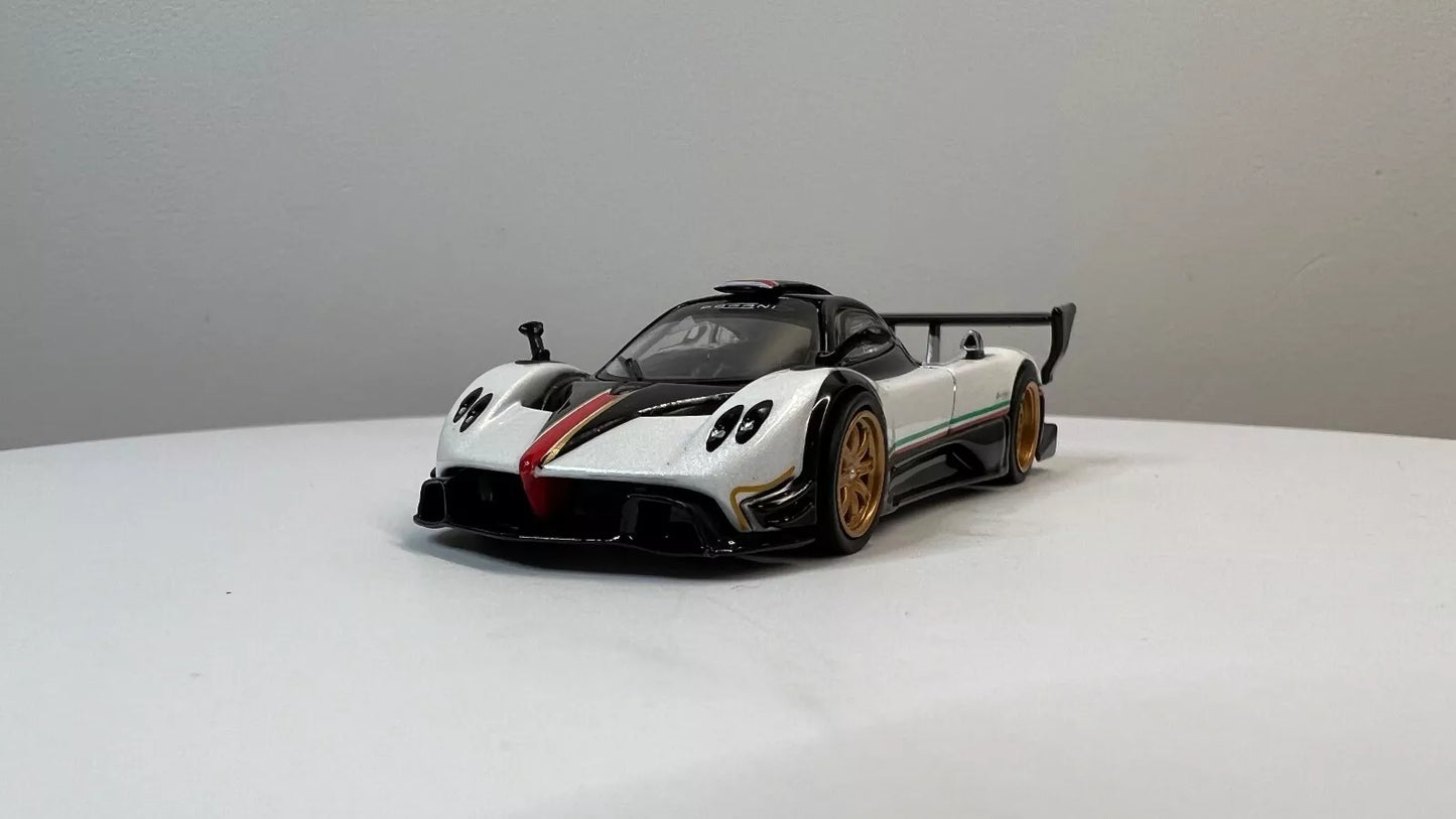 Tarmac Works 1:64 Pagani Zonda R Bianco Benny Pearl White Limited Production!
