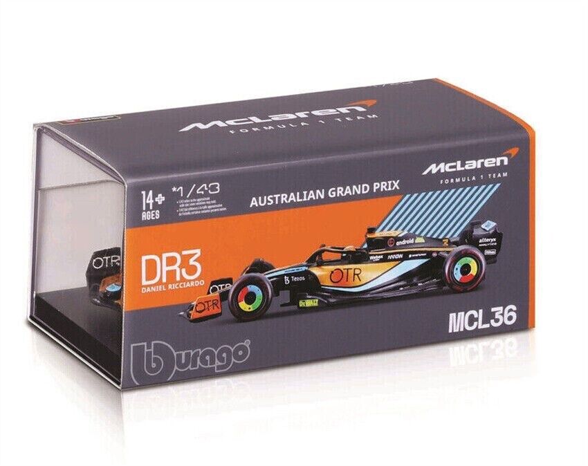 Burago 1/43 Signature MCLAREN MERCEDES MCL36 Australian GP #3 Daniel Ricciardo