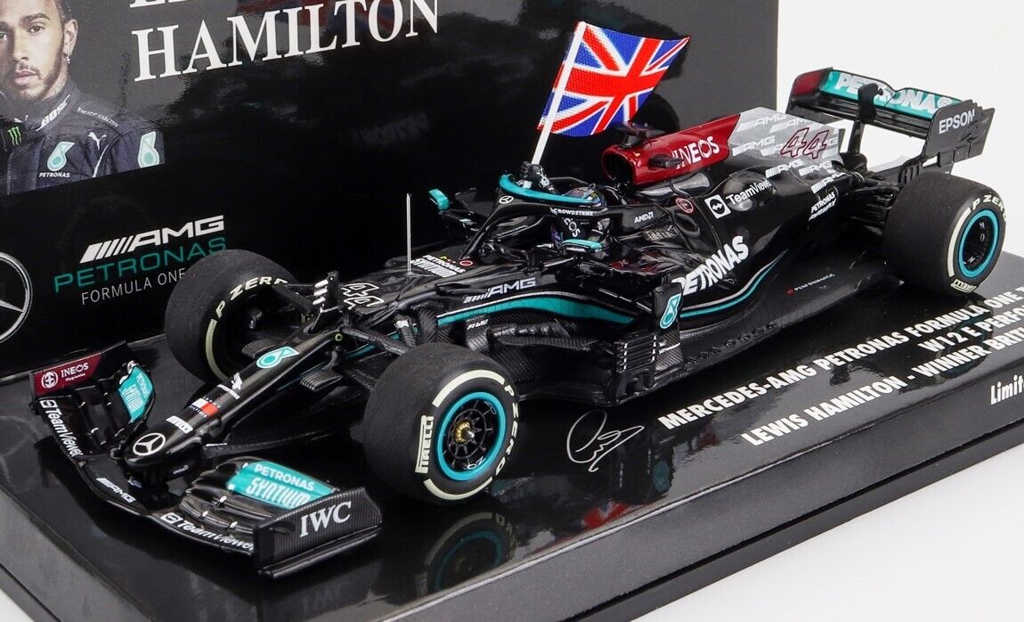 MINICHAMPS 1/43 Mercedes F1 W12 #44 Winner British GP Silverstone 2021 Lewis Hamilton 1 of 1296!