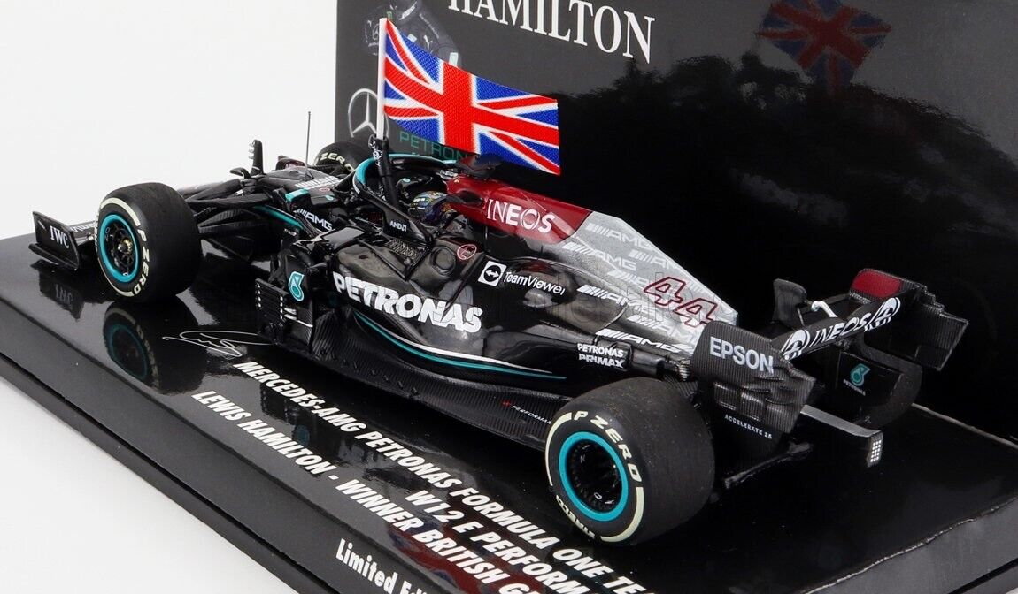 MINICHAMPS 1/43 Mercedes F1 W12 #44 Winner British GP Silverstone 2021 Lewis Hamilton 1 of 1296!