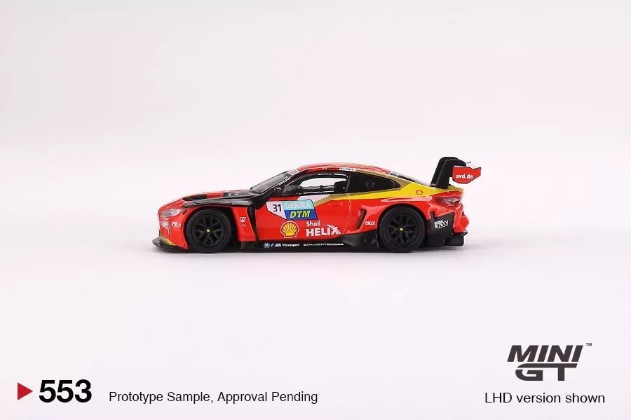 MINI GT 1/64 BMW M4 GT3 #31 Schubert Motorsport Shell 2022 DTM Champion Limited