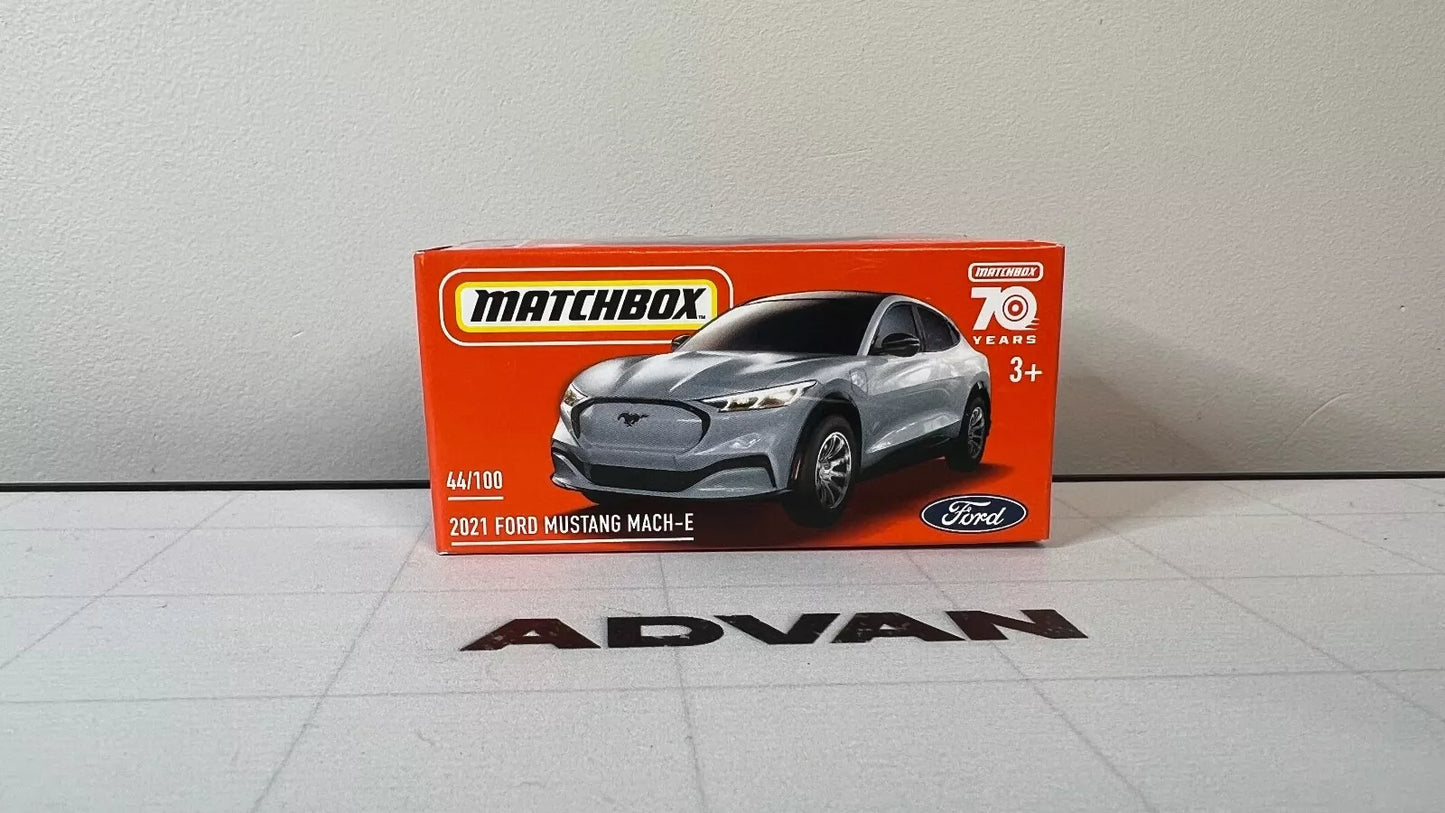 2023 Matchbox #44/100 AUST Ford Mustang Mach-E EV Electric Vehicle SPACE WHITE