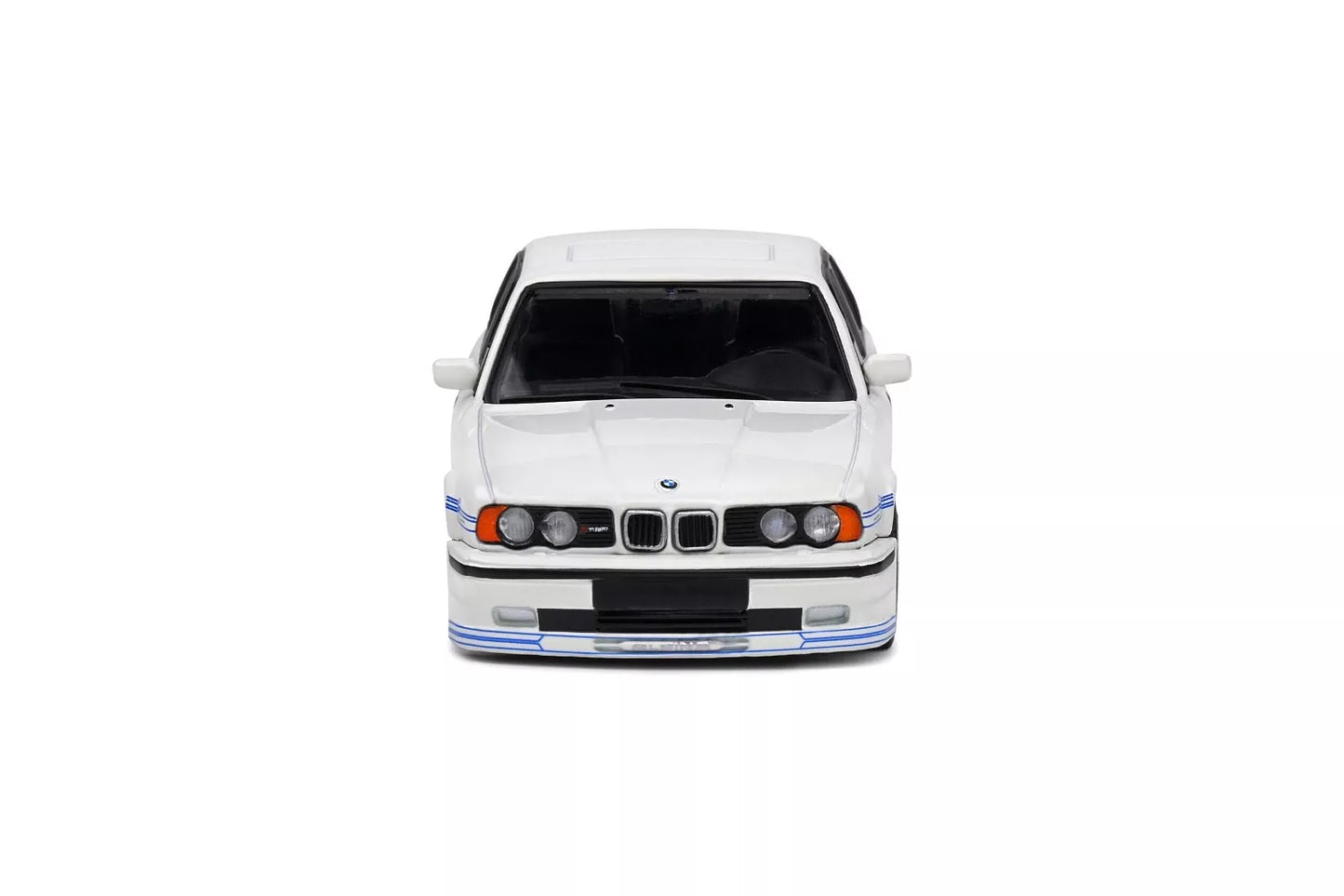 SOLIDO 1/43 DIE-CAST BMW - 5-SERIES ALPINA B10 (E34) 1994 - WHITE BLUE STRIPE