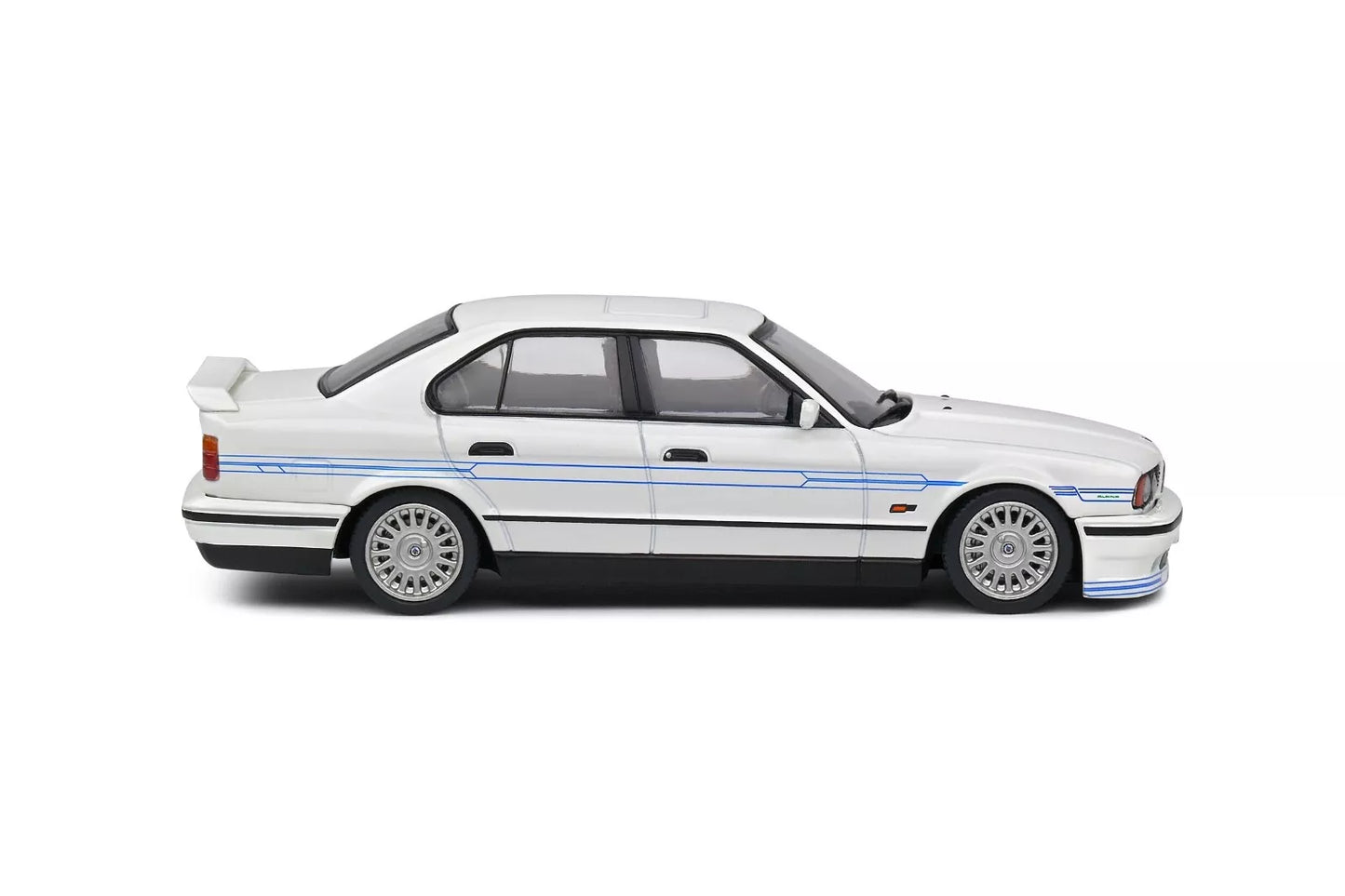 SOLIDO 1/43 DIE-CAST BMW - 5-SERIES ALPINA B10 (E34) 1994 - WHITE BLUE STRIPE