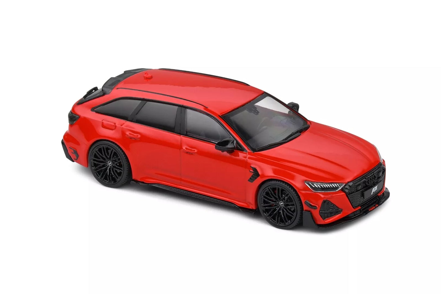 SOLIDO 1/43 DIE-CAST AUDI A6 ABT RS6-R SW STATION WAGON 2020 MISANO RED DISPLAY CASE
