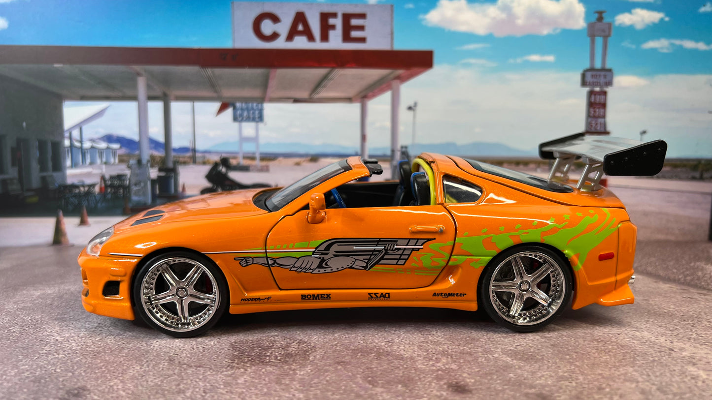 1/24 Fast & Furious Movie Super Detailed Toyota Supra Die-Cast Brian Paul Walker