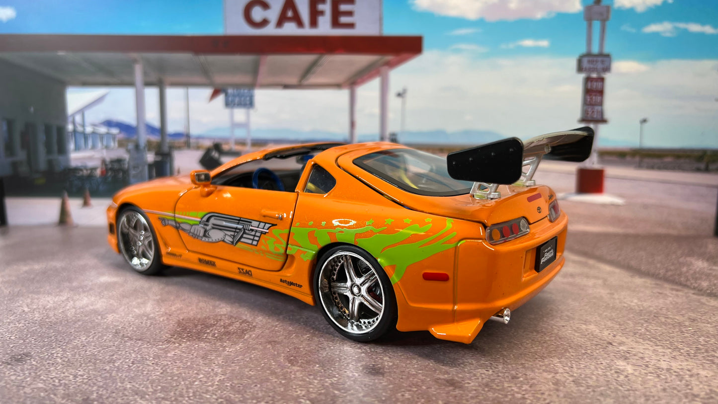 1/24 Fast & Furious Movie Super Detailed Toyota Supra Die-Cast Brian Paul Walker