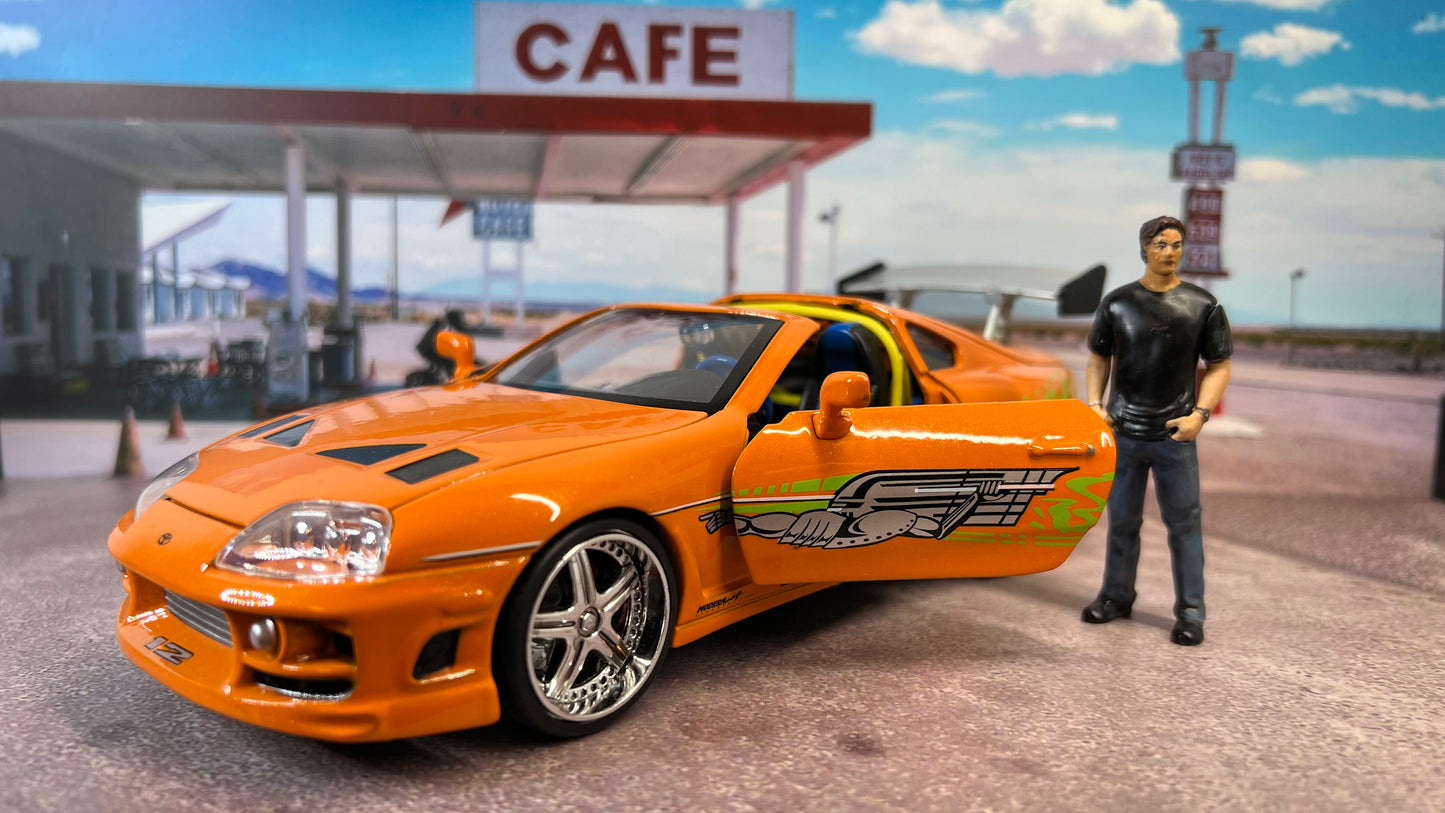 1/24 Fast & Furious Movie Super Detailed Toyota Supra Die-Cast Brian Paul Walker