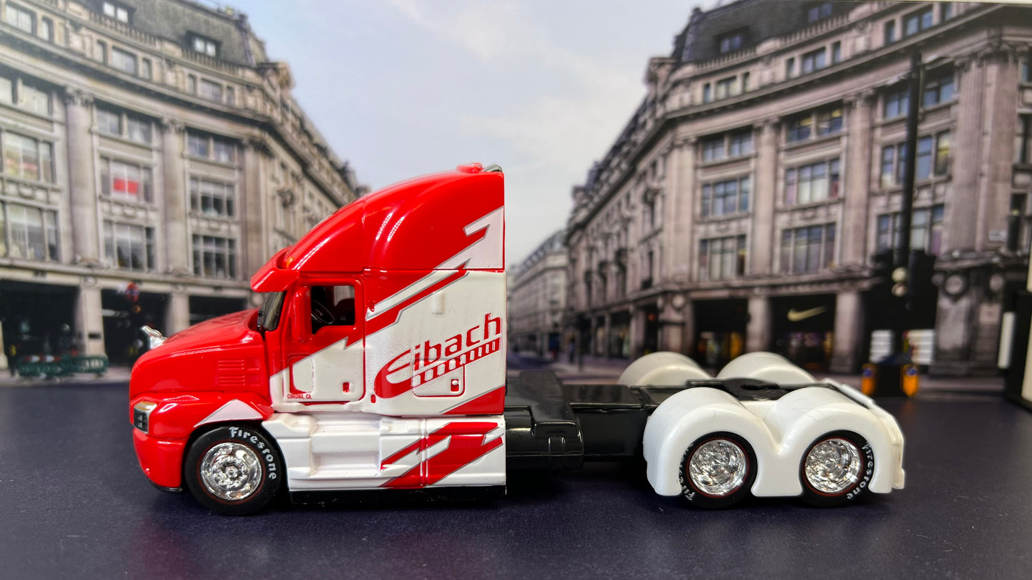 Maisto Design 1:64 Die-Cast Custom Rigs Mack Anthem Trucks Eibach Red White Opening Hood