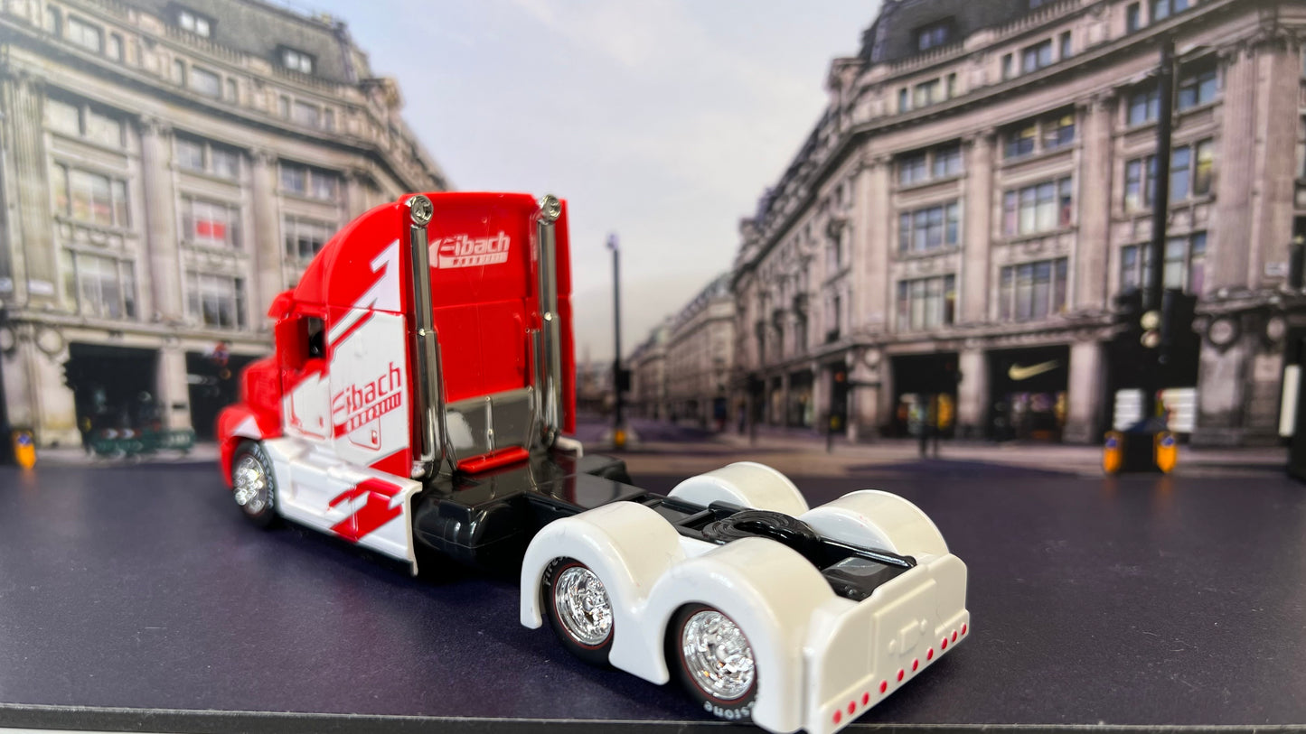 Maisto Design 1:64 Die-Cast Custom Rigs Mack Anthem Trucks Eibach Red White Opening Hood