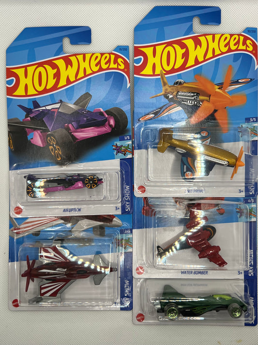 How Wheels 1/64 Mainline 2023 Sky Show Complete Set Incl. Treasure Hunt!
