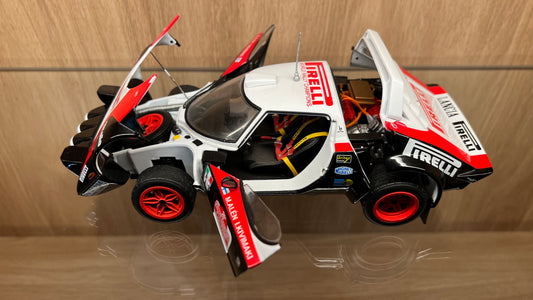 Rare Sun Star 1/18 Die-Cast Lancia Stratos HF Winner Rally Sanremo 1978 Alen Kivimaki w/ Full Openings & Detailed Engine & Interiors