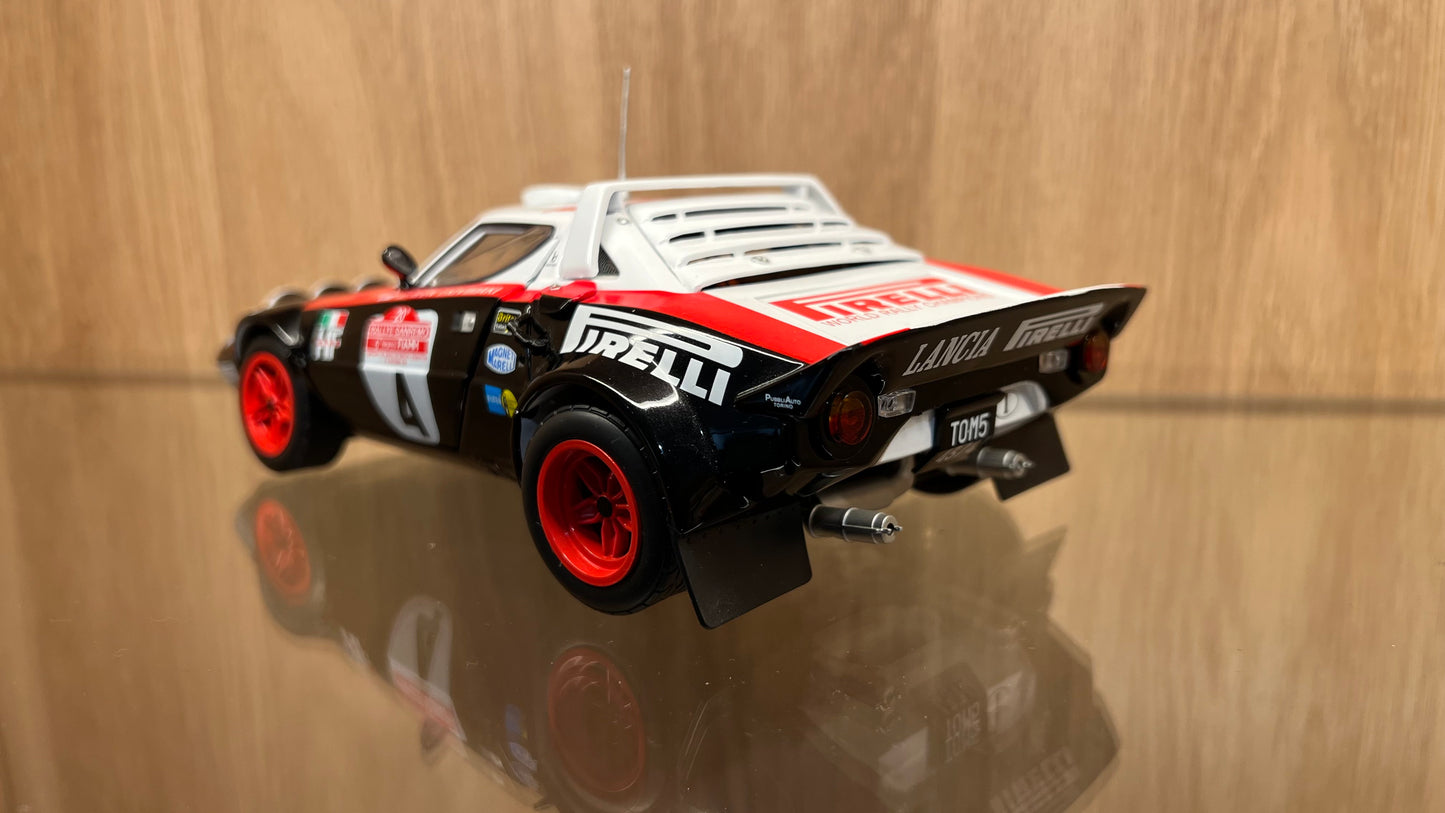 Rare Sun Star 1/18 Die-Cast Lancia Stratos HF Winner Rally Sanremo 1978 Alen Kivimaki w/ Full Openings & Detailed Engine & Interiors