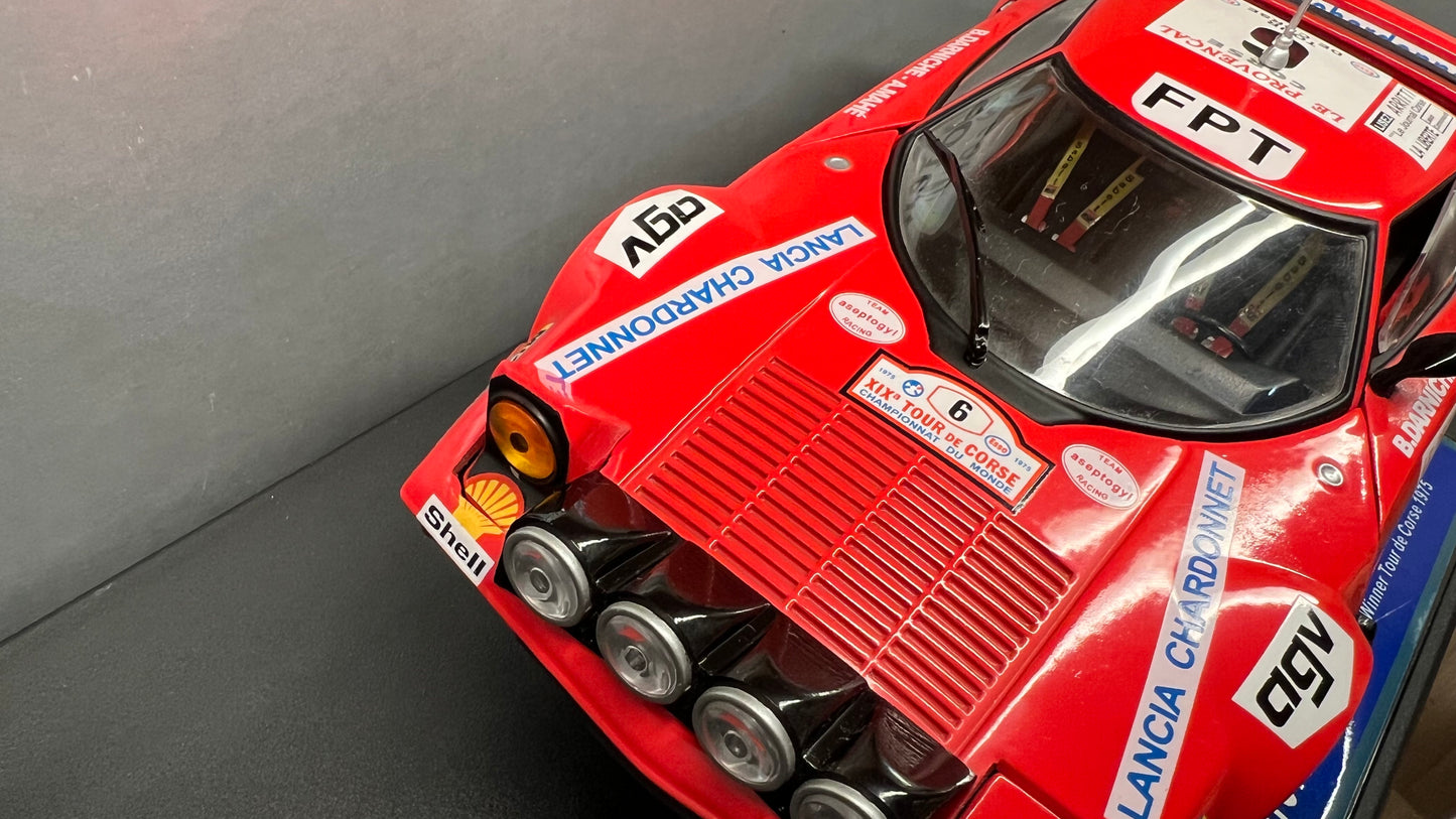 Rare Sun Star 1/18 Die-Cast Lancia Stratos HF Winner Rally Tour de Corse 1975 Darniche Mahe w/ Full Openings & Detailed Engine & Interiors