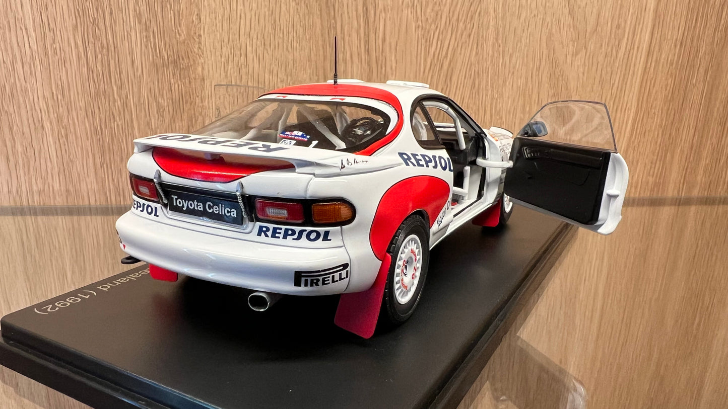 1/24 Die-Cast Hatchette Collection TOYOTA - CELICA GT4 TURBO 4WD ST185 TEAM CASTROL N 1 WINNER RALLY NEW ZEALAND 1992 CARLOS SAINZ - LUIS MOYA